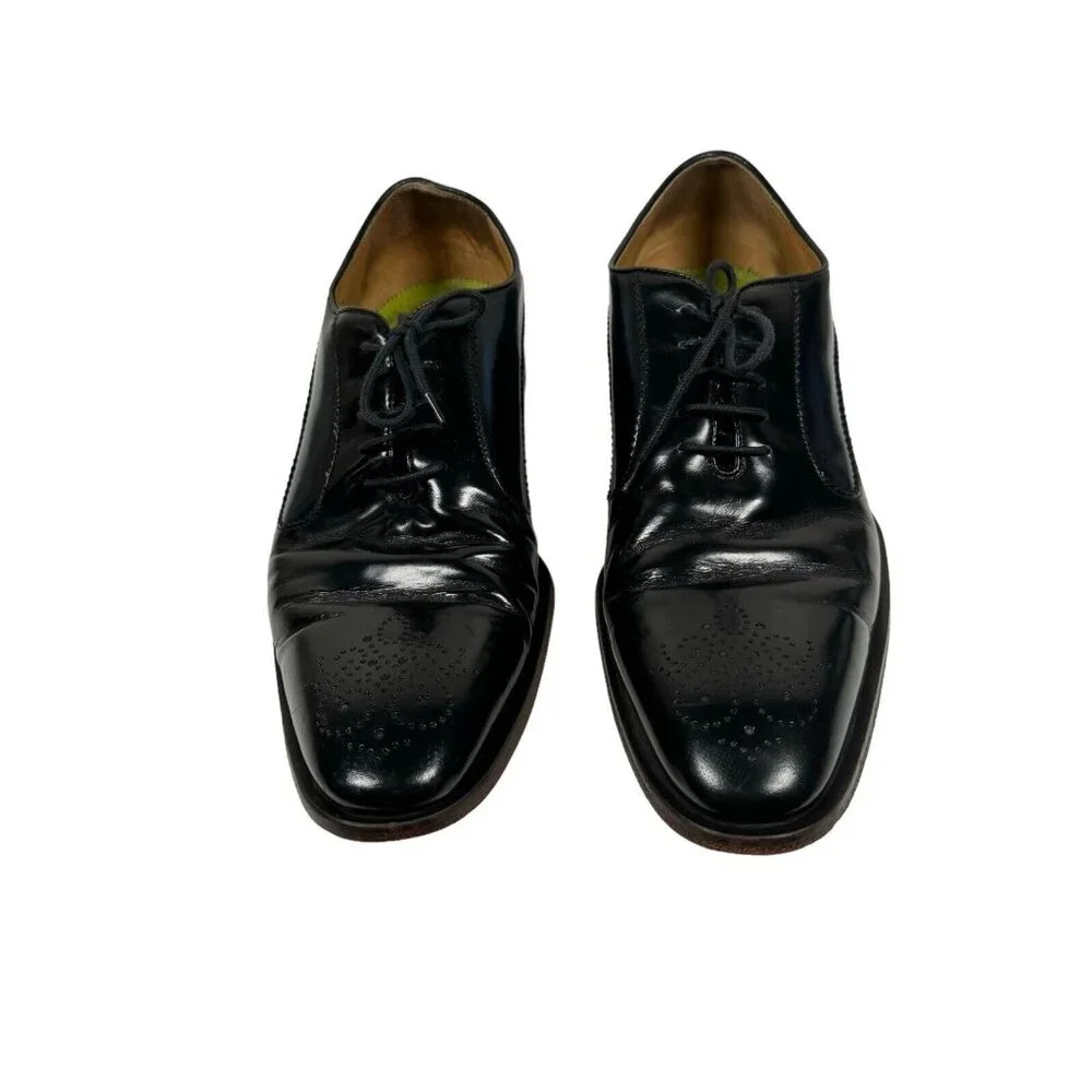OLIVER SWEENEY Black Blue Sissa Oxford Shoe Men’s‎ Size UK 9 US 10 Made in ITALY